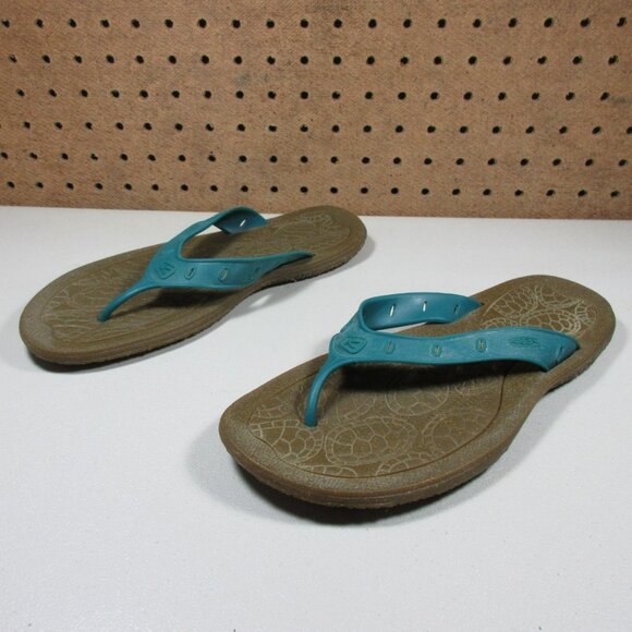 KEEN Shoes - KEEN womens ocean an golden brown flip flop thong sandals 7 M